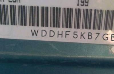 VIN prefix WDDHF5KB7GB1