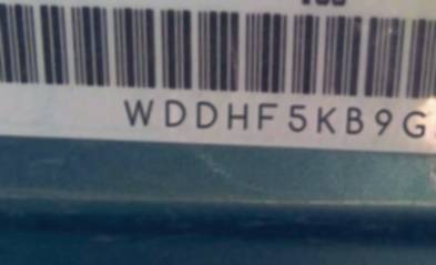 VIN prefix WDDHF5KB9GB2