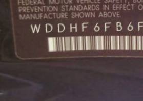 VIN prefix WDDHF6FB6FB0