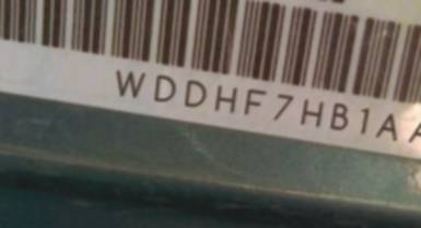 VIN prefix WDDHF7HB1AA0
