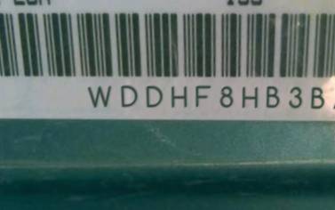 VIN prefix WDDHF8HB3BA3