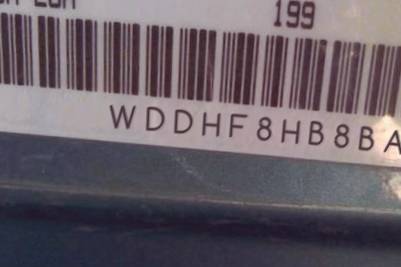 VIN prefix WDDHF8HB8BA2