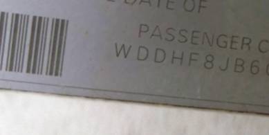 VIN prefix WDDHF8JB6GB1