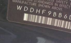 VIN prefix WDDHF9BB6DA6