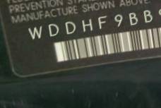VIN prefix WDDHF9BB9EB0