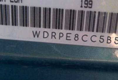 VIN prefix WDRPE8CC5B55