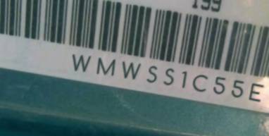 VIN prefix WMWSS1C55EWN