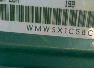 VIN prefix WMWSX1C58CT3