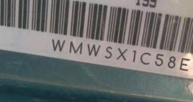 VIN prefix WMWSX1C58ET5