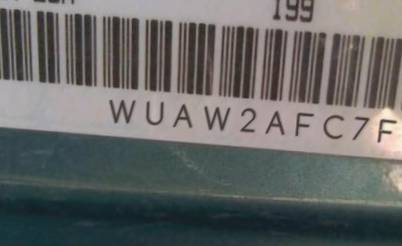 VIN prefix WUAW2AFC7FN9