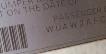 VIN prefix WUAW2AFC8EN9