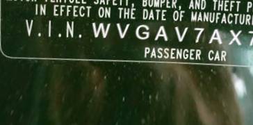 VIN prefix WVGAV7AX7AW5