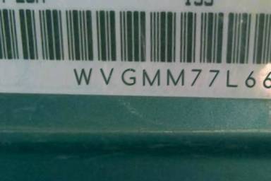 VIN prefix WVGMM77L66D0