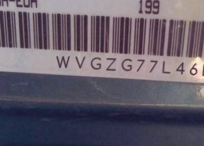 VIN prefix WVGZG77L46D0
