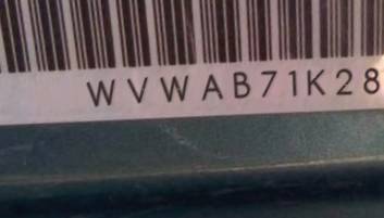 VIN prefix WVWAB71K28W2