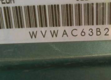 VIN prefix WVWAC63B21P0