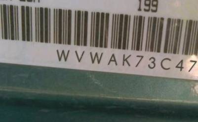 VIN prefix WVWAK73C47P0