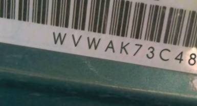 VIN prefix WVWAK73C48E1