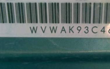 VIN prefix WVWAK93C46P1