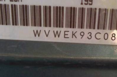 VIN prefix WVWEK93C08E2