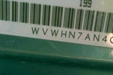 VIN prefix WVWHN7AN4CE5