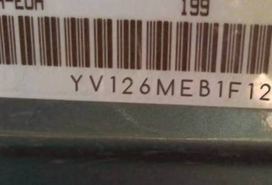 VIN prefix YV126MEB1F12