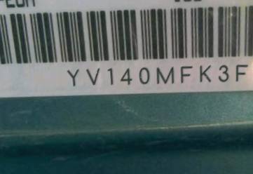 VIN prefix YV140MFK3F13