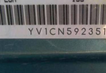 VIN prefix YV1CN5923511