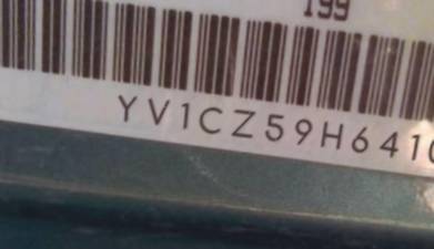 VIN prefix YV1CZ59H6410