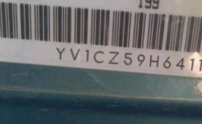 VIN prefix YV1CZ59H6411