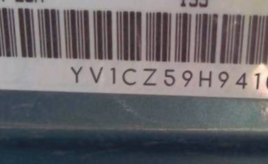 VIN prefix YV1CZ59H9410
