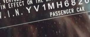 VIN prefix YV1MH6820723