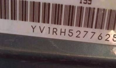 VIN prefix YV1RH5277625