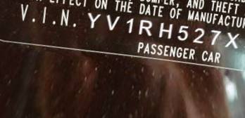 VIN prefix YV1RH527X524