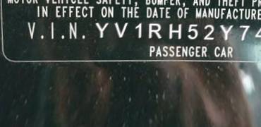 VIN prefix YV1RH52Y7424