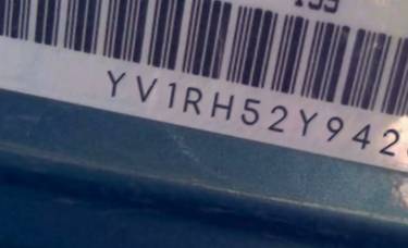 VIN prefix YV1RH52Y9423