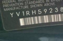 VIN prefix YV1RH5923827