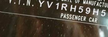 VIN prefix YV1RH59H5423