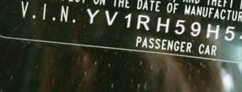 VIN prefix YV1RH59H5424