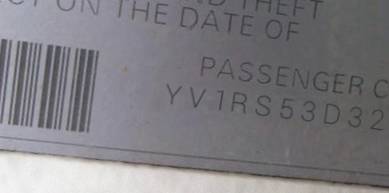 VIN prefix YV1RS53D3221