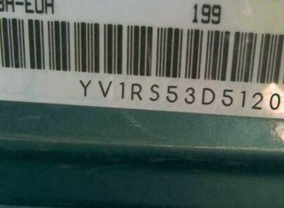 VIN prefix YV1RS53D5120