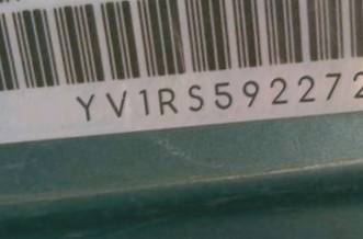 VIN prefix YV1RS5922726