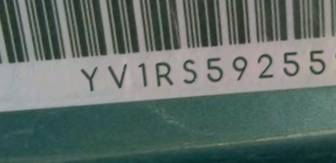 VIN prefix YV1RS5925524