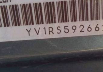 VIN prefix YV1RS5926625