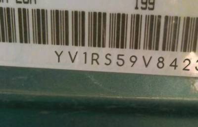 VIN prefix YV1RS59V8423