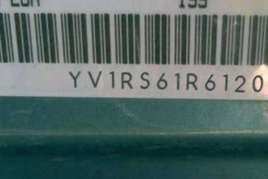 VIN prefix YV1RS61R6120