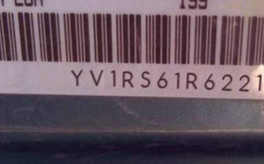 VIN prefix YV1RS61R6221