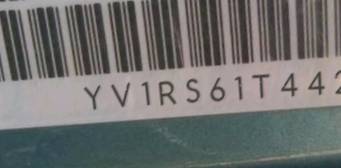 VIN prefix YV1RS61T4424
