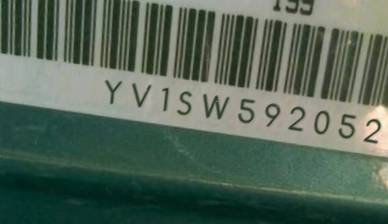 VIN prefix YV1SW5920524