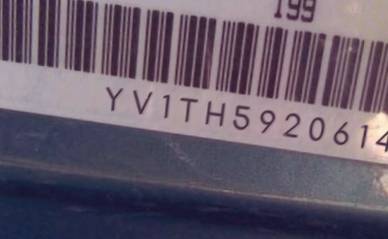 VIN prefix YV1TH5920614